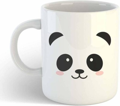 MM9E Panda , Cute Panda , Bear , Cute White Face Panda Ceramic Coffee Mug(325 ml)