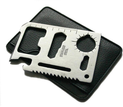 Right Gear Multifunction 11 In 1 Camping & Hiking Multi Purpose Stainless Steel Pocket Tool 11 Multi-utility Knife(Silver)