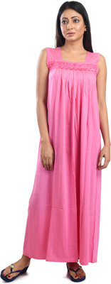 Piyali's Creation Women's Women Nighty(Pink)