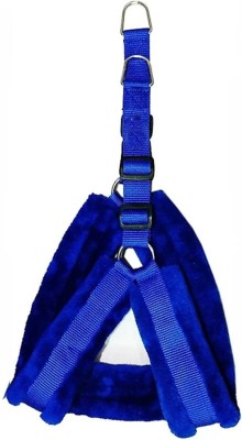 ALCAZAR ALC253 Fancy Blue large 1.25 inch Fur harness, Collar & Leash set (Chest Size : 26-30 inch) Large Dog Harness & Leash (Large, BLUE) Dog Harness & Leash set(Large, Blue) Dog Harness & Leash Dog Harness & Leash(Large, Blue)