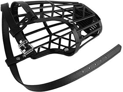 FONDLE Small Strips Dog Muzzle(Black)