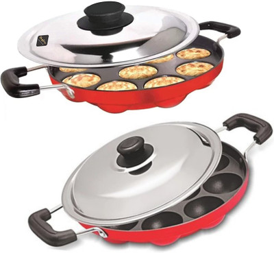Sahas Paniarakkal Set with Lid 1 L capacity 23 cm diameter(Aluminium, Non-stick)