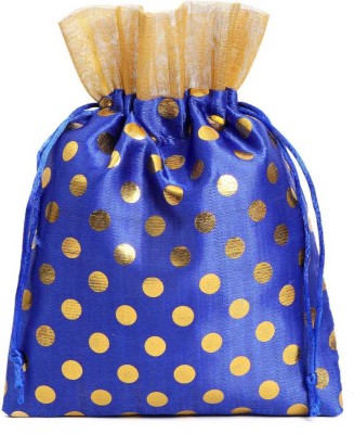 Meher Collection Women's Gota Polka Traditional Potli Bag for Wedding & Diwali,Festivals,Parties,Functions,or any Giveaways Return Gift Potli Potli