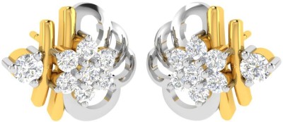 avsar Real Gold and Diamond Pradnya Earring AVE436A Yellow Gold 18kt Diamond Stud Earring