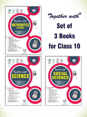 Together With Mathematics (Standard), Science And Social Science Study Material For Class 10 (Set Of 3 Books)(Paperback, Rachna Sagar Expert Panel)