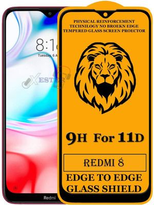 Express Buy Edge To Edge Tempered Glass for Mi Redmi 8/8A(Pack of 1)