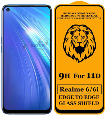 Express Buy Edge To Edge Tempered Glass for Realme 6 Pro(Pack of 1)