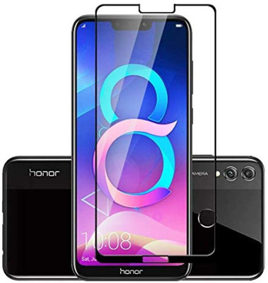 HIE POWER Edge To Edge Tempered Glass for Huawei Honor 8C (Premium 6D 9H Full Glue)(Pack of 1)