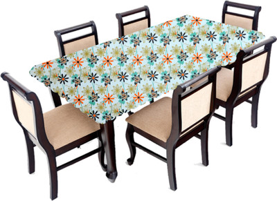 AAVYA UNIQUE FASHION PVC 6 Seater Floral Table Cover(Multicolor)