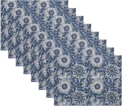 Texstylers Rectangular Pack of 8 Table Placemat(Grey, Cotton)