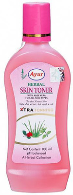 Ayur Herbal Skin Toner With Aloe Vera Xtra Tonning 100ml Pack of 3 Women(300 ml)