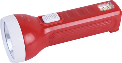 Waken RL-7801 LED Torch 2in1 Emergency Light Rechargeable Torch(Red, 15 cm, Rechargeable)