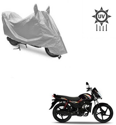 saanvi Two Wheeler Cover for Mahindra(Pantero, Silver)