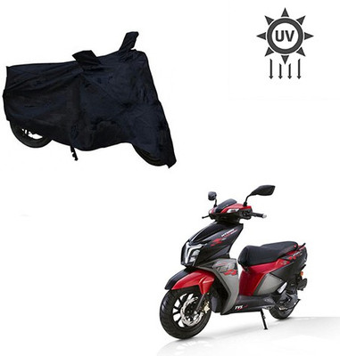 Feel heaven Two Wheeler Cover for TVS(NTORQ, Black)