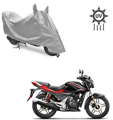 saanvi Two Wheeler Cover for Hero(CBZ Extreme, Silver)