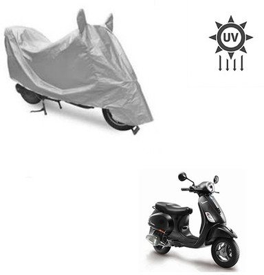 Feel heaven Two Wheeler Cover for Piaggio(Vespa, Silver)