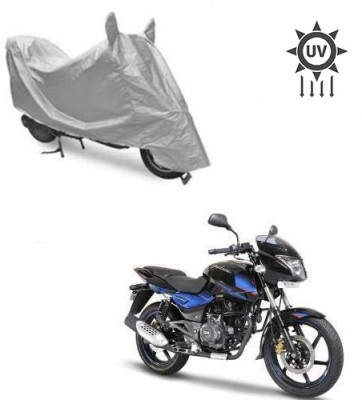 Feel heaven Waterproof Two Wheeler Cover for Bajaj(Pulsar 150 DTS-i, Silver)