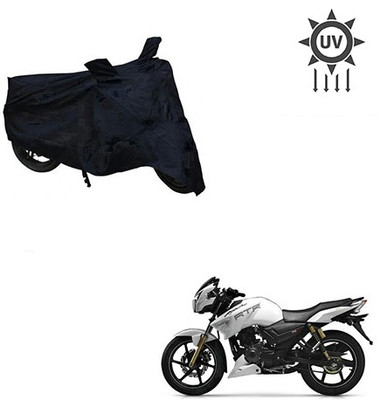 saanvi Two Wheeler Cover for TVS(Apache RTR 180, Black)