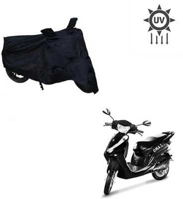 Feel heaven Two Wheeler Cover for Lohia(Oma Star, Black)