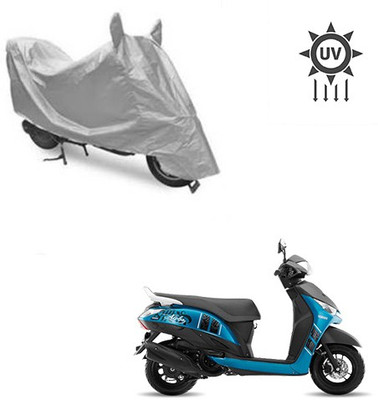 saanvi Two Wheeler Cover for Yamaha(Alpha, Silver)