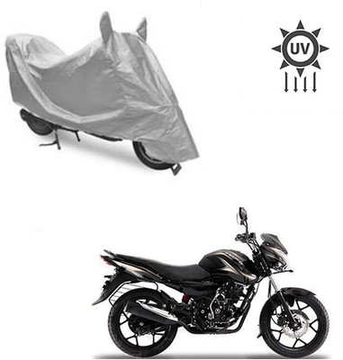 saanvi Two Wheeler Cover for Bajaj(Discover 150 s, Silver)