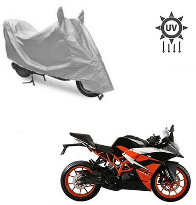 saanvi Two Wheeler Cover for KTM(RC 200, Silver)