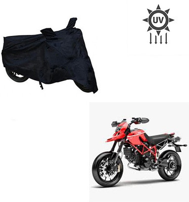 Atulit enterprises Two Wheeler Cover for Ducati(Hypermotard, Black)