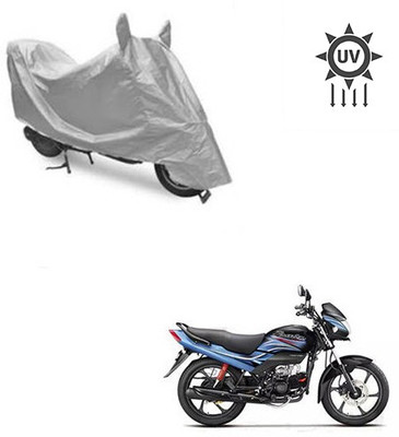 saanvi Two Wheeler Cover for Honda(Passion Pro, Silver)