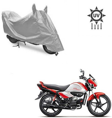 Feel heaven Two Wheeler Cover for Hero(Splendor I Smart, Silver)
