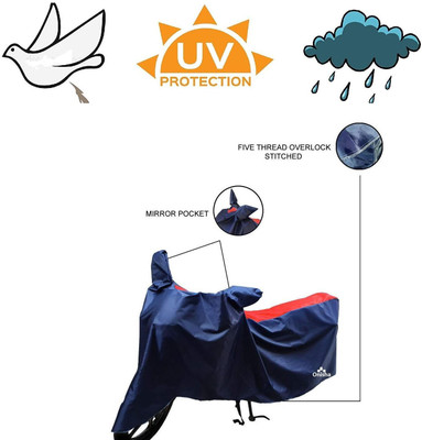 Onisha Two Wheeler Cover for Hero(Glamour Programmed FI, Red)