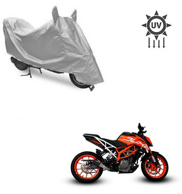 Feel heaven Two Wheeler Cover for KTM(Duke 390, Silver)