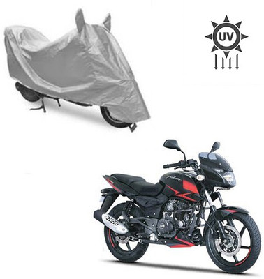 saanvi Two Wheeler Cover for Bajaj(Pulsar 180 DTS-i, Silver)