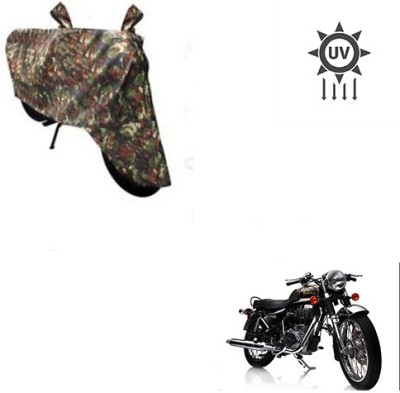 Atulit enterprises Two Wheeler Cover for Royal Enfield(Electra Delux, Multicolor)