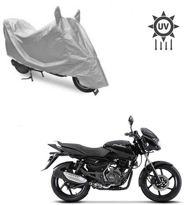 saanvi Two Wheeler Cover for Bajaj(Pulsar 150, Silver)