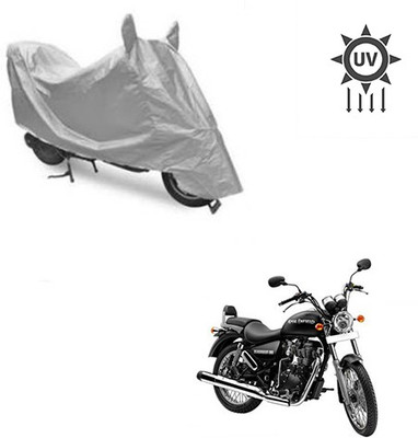 Feel heaven Two Wheeler Cover for Royal Enfield(Thunderbird 350, Silver)
