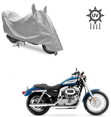 Feel heaven Two Wheeler Cover for Harley Davidson(XL 883, Silver)