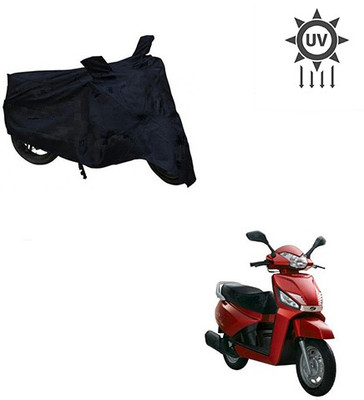 Atulit enterprises Two Wheeler Cover for Mahindra(Gusto, Black)