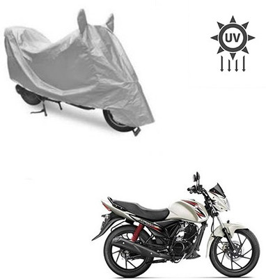 saanvi Two Wheeler Cover for Suzuki(Sling Shot, Silver)