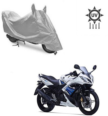 Feel heaven Two Wheeler Cover for Yamaha(YZF R15 S, Silver)
