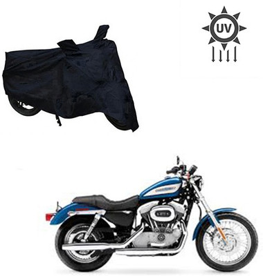 Atulit enterprises Two Wheeler Cover for Harley Davidson(XL 883, Black)