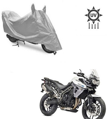 Feel heaven Two Wheeler Cover for Universal For Bike(Silver)