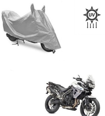 Feel heaven Two Wheeler Cover for Triumph(Tiger 800 XR, Silver)