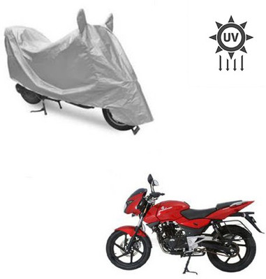 saanvi Two Wheeler Cover for Bajaj(Pulsar 200 NS DTS-i, Silver)