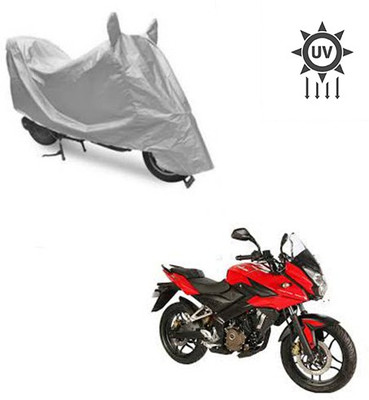 Feel heaven Two Wheeler Cover for Bajaj(Pulsar AS 150, Silver)