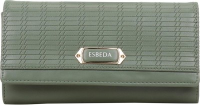 ESBEDA Women Casual Green Artificial Leather Wallet(6 Card Slots)