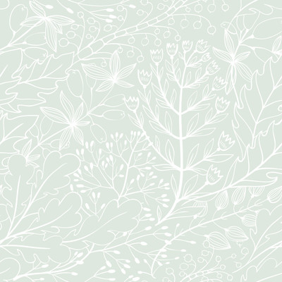 Unique Graphics Vinyl Floral & Botanical Green Wallpaper(L x W: 244 cm x 41 cm)