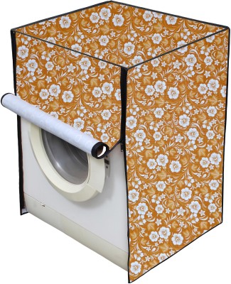 AAVYA UNIQUE FASHION COVER Front Loading Washing Machine  Cover(Width: 62.23 cm, Orange,White,7.5KG)