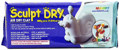 Mungyo MW-500 Sculpt Dry-White Air Dry Clay Art Clay(500 g)