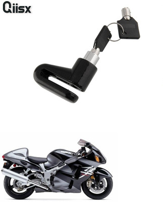 Qiisx DISC_BRAK_LCK_ST1_ASRTD_8153 Disc Lock, U Lock(Black)