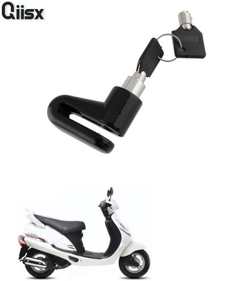 Qiisx DISC_BRAK_LCK_ST1_ASRTD_8205 Disc Lock, U Lock(Black)